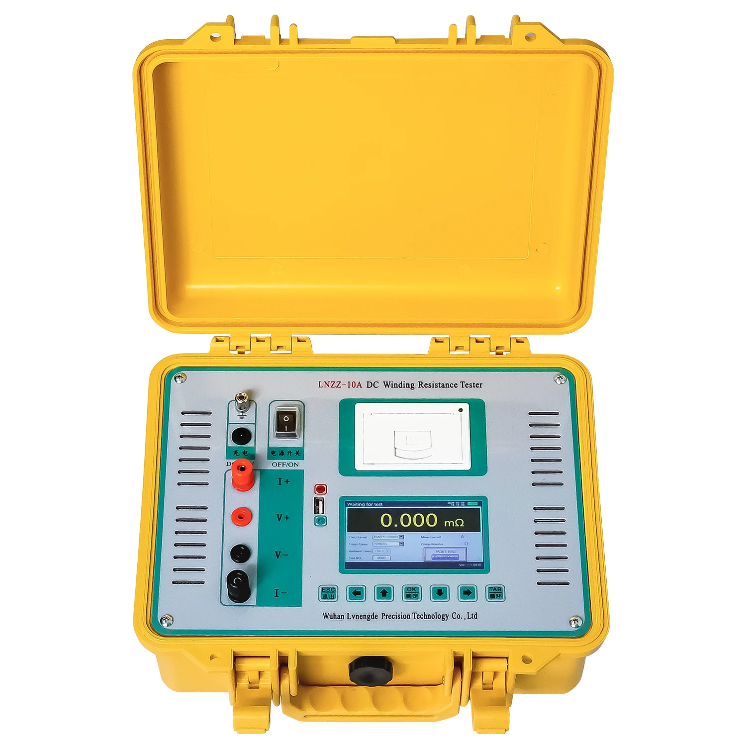 LNZZ5A/10A DC Winding Resistance Tester Velocimeter High Accuracy 0.2 IP67 Prote