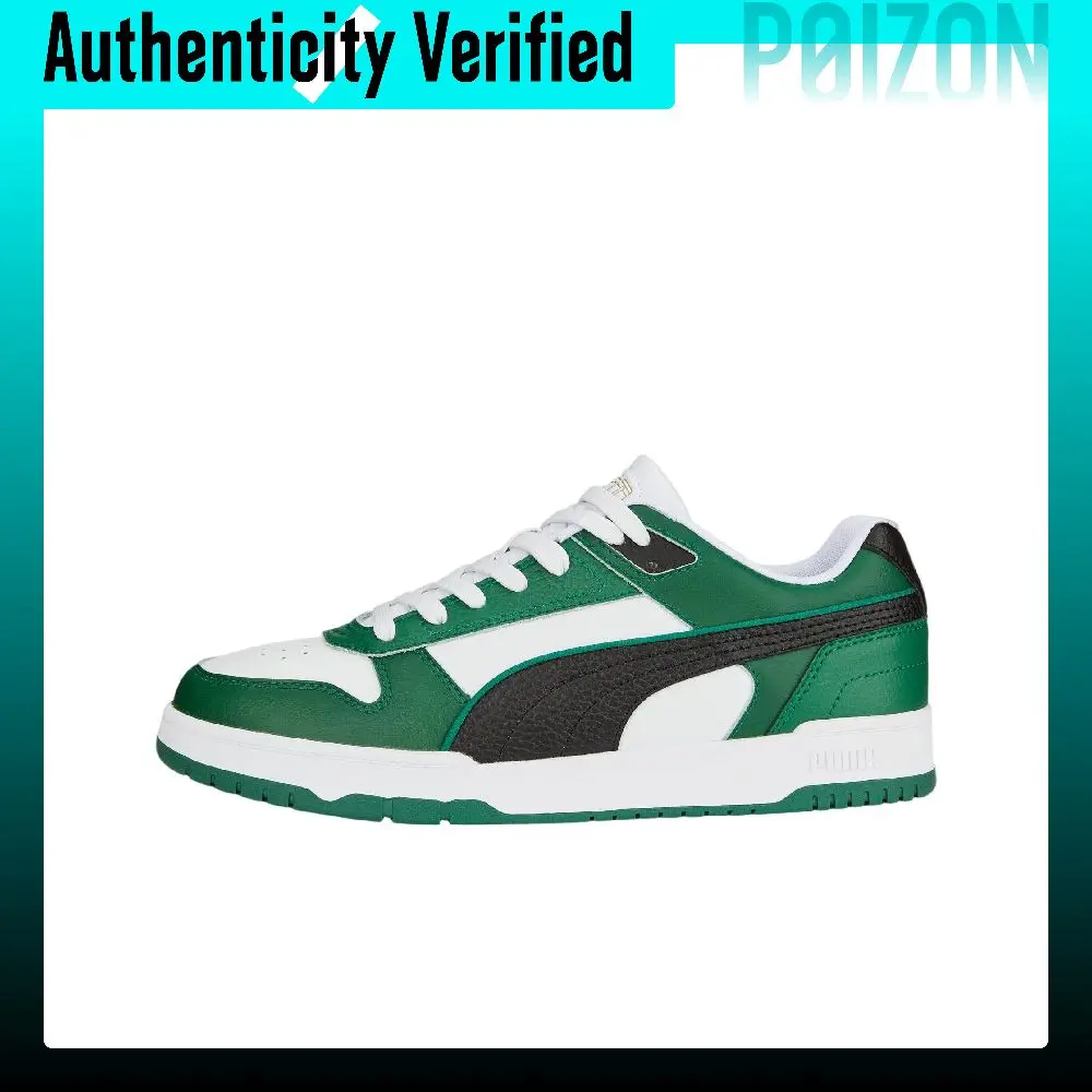 PUMA RBD Game Skate Shoes Unisex Low Top Green/White/Black 386373-16