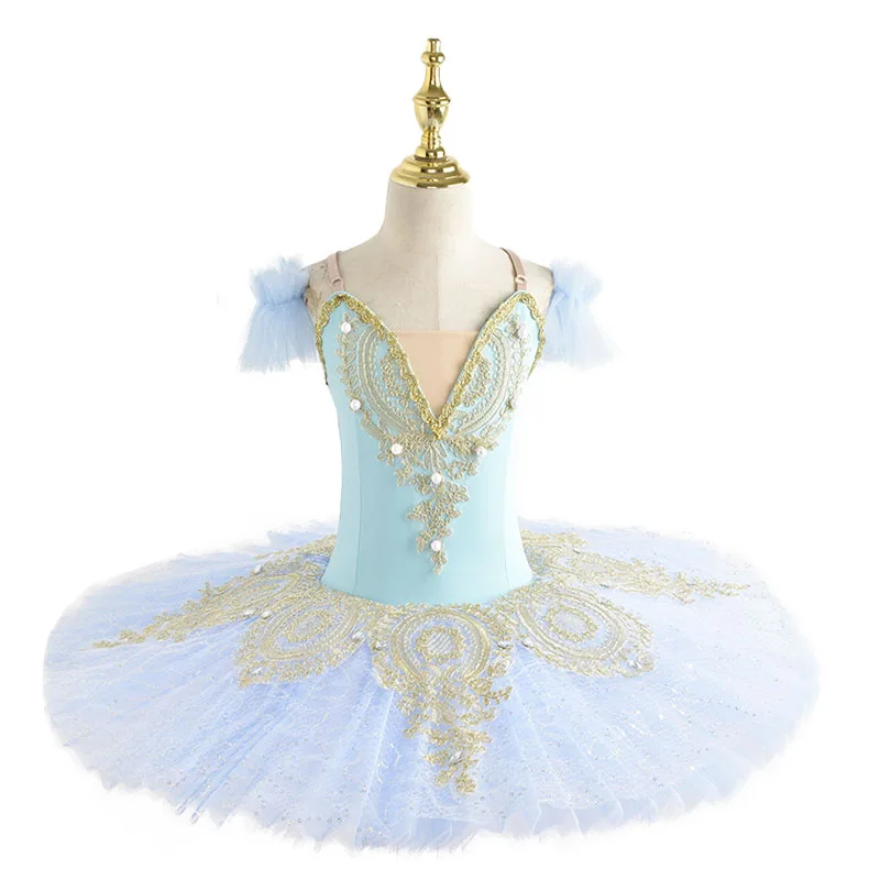 Lake blue Light Professional Ballet Tutu Glow Ballerina Ballet Dress Kids Adult Luminous Birthday Party Dance Costume Dancewear