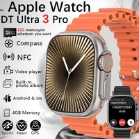 2025 New Original for Apple Watch Ultra Smart Watch Men 32G Memory MP4 Music Video 3D HD Bluetooth Call GPS Tracker smartwatches