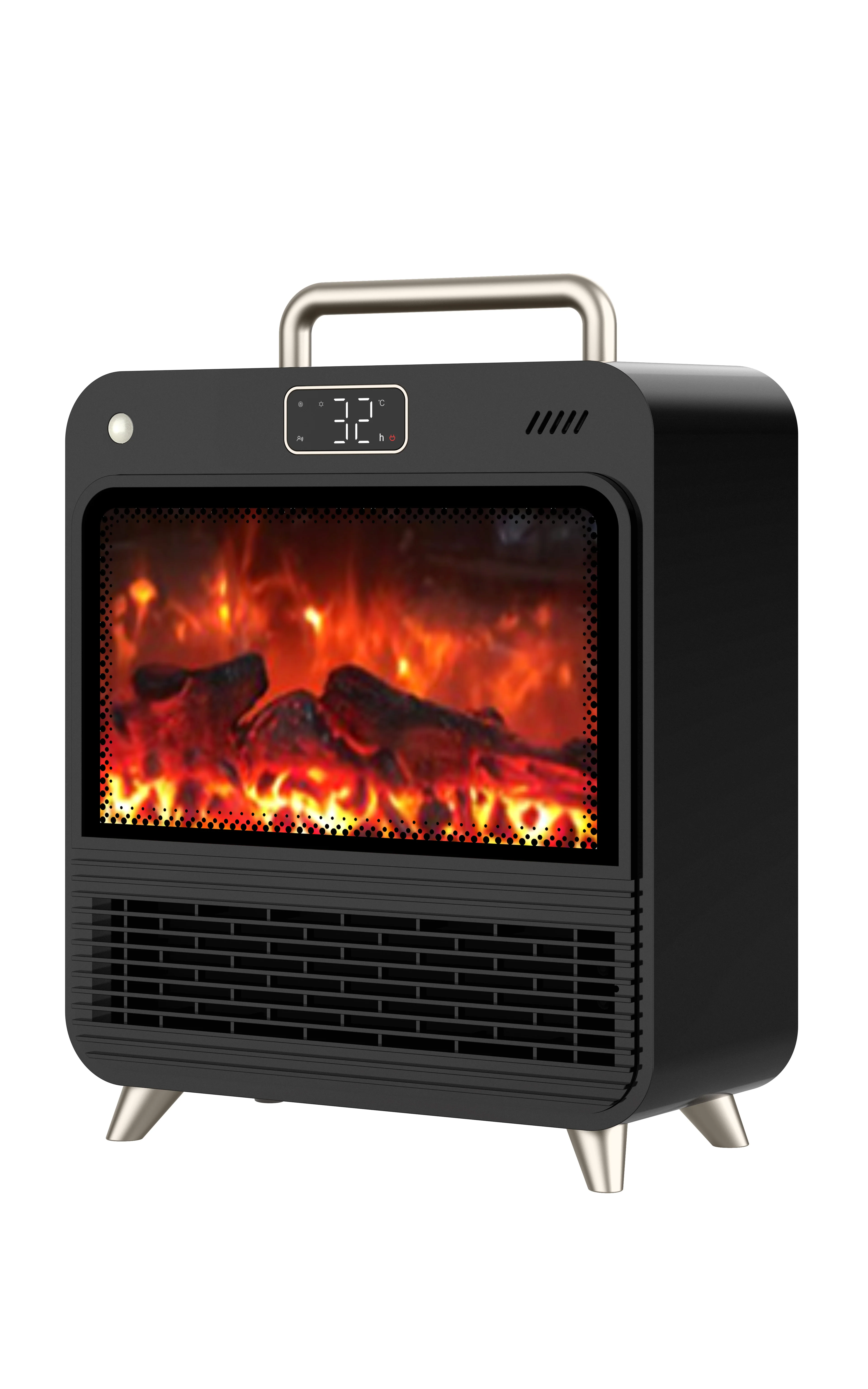 Premium-Grade Electric Tower Heater with Remote Control EU Plug Heating Humidifying Indoor Household Use Portable