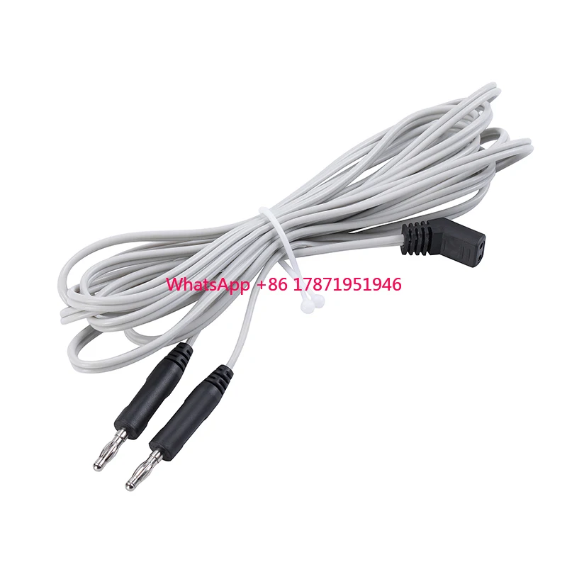 Reusable electrosurgical accessories bipolar cables BIPOLAR CABLE HIGH-GRADE SILICON WITH TWINED HIGH-QUALITY.