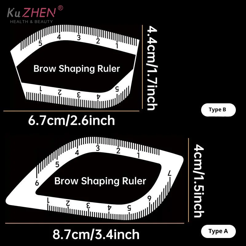 الاكريليك الحاجب رسم الخرائط حاكم الحاجب تشكيل حاكم 1 دقيقة رسم سريع تصميم الحاجب سهلة Microblading تجميل دائم الإستنسل