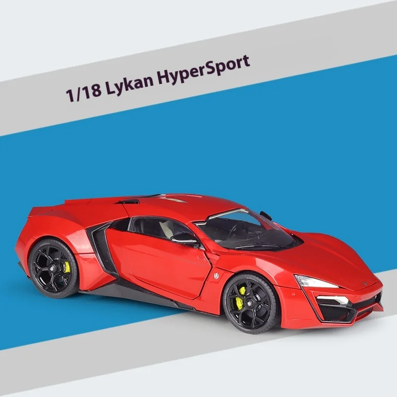 Lykan hypersport Model Lykan Hypersport Speed and Passion 1:18 Full Door Simulation Alloy Car Model Collection Gift