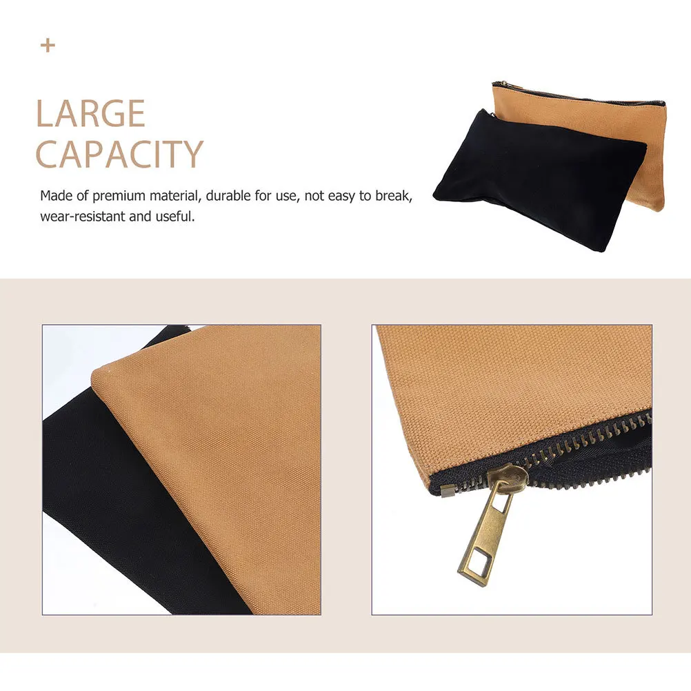 

2pcs Tool Storage Bag Pouch Portable Organizer Durable Oxford Fabric Zipper Pouch For Tools Wrenches Pliers Screwdrivers