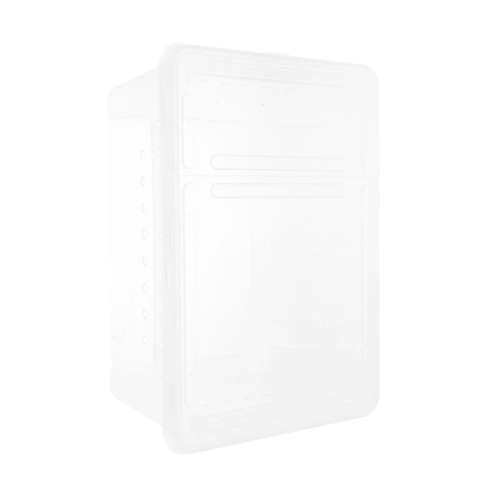 

1Pcs Clear Plastic Reptile Breeding Box Double Opening Feeding and Transport Case for Spider Scorpion Snake Tortoise Gecko Pet