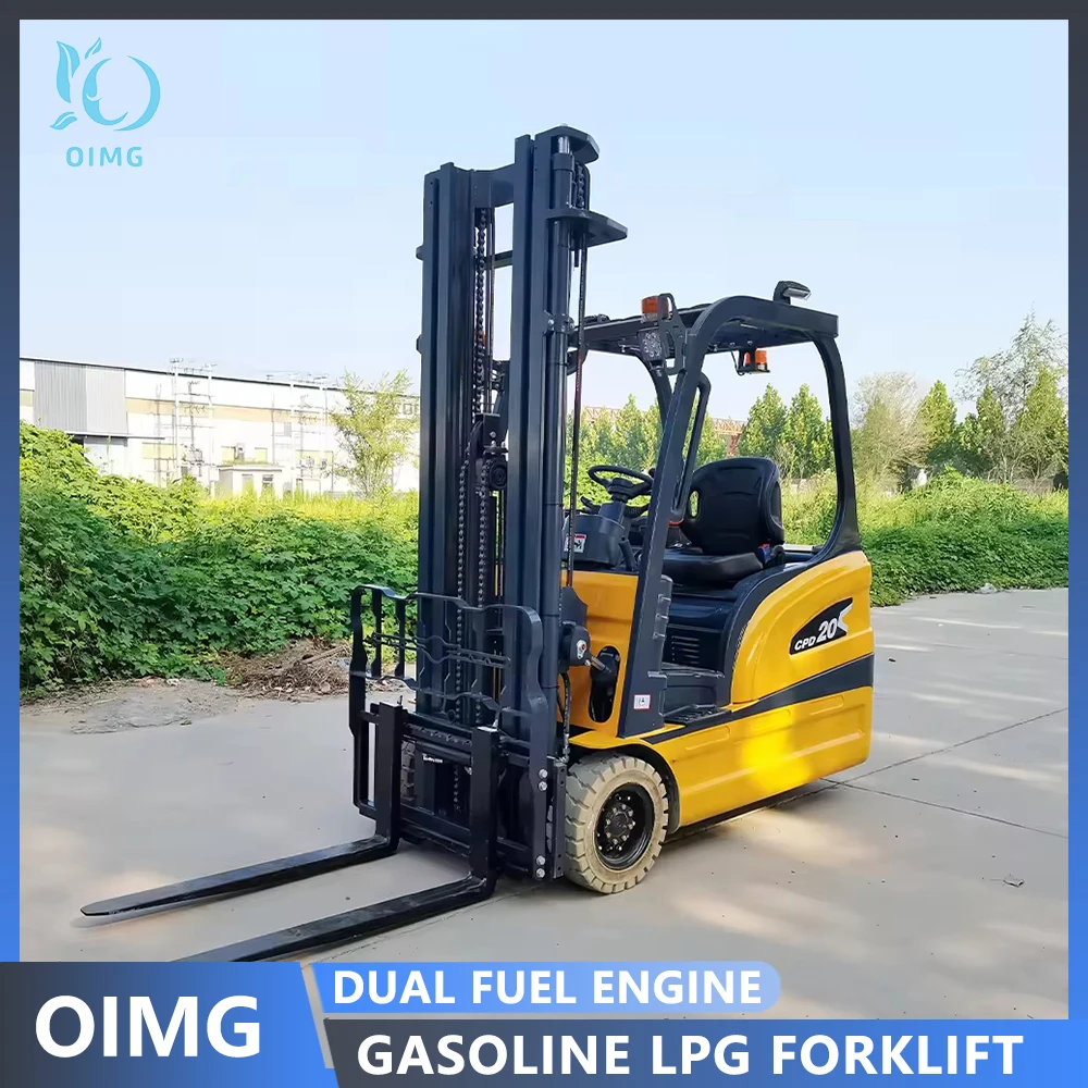 Three-point electric forklift 1.2Tons full electric three-wheel small loading and unloading truck new energy mini forklift