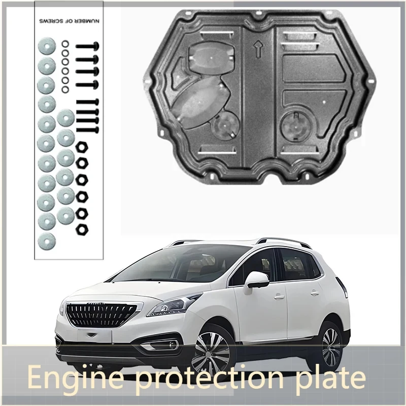 

For Peugeot 3008 2013-2019 2018 Engine Base Guard Shield Splash Mud Flap Gear Box Under Fender Cover Board Plate Accessories