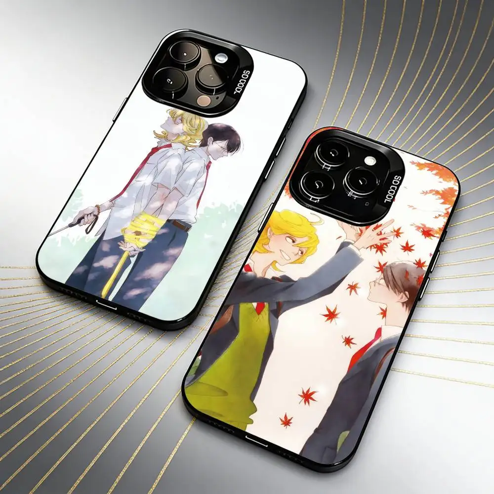 

D-Dou-Kyuu Sei Classmates Phone Case For iPhone 16 17 15 14 12 13 Pro Max Black Candy Matte Shockproof Cover