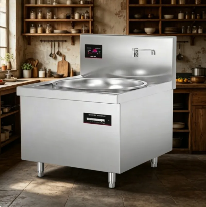 Multi-Function Stir-Fry Stove Available  Induction Types for Stir Fry, Frying, Boiling and Stewing in Restaurants or Homes