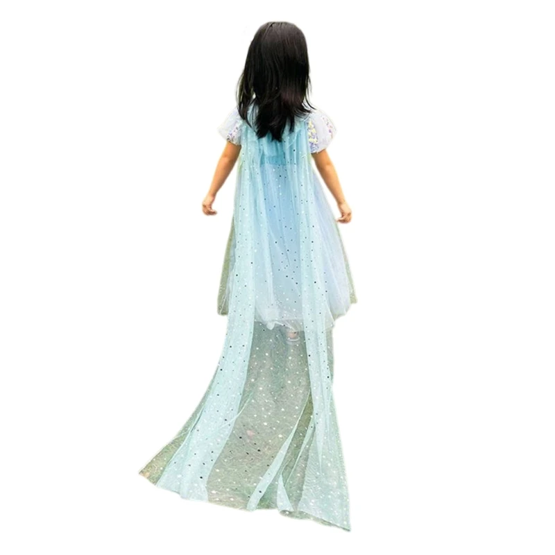 Princess Cloak Girl Princess Cape Cloak Princess Robe Fairy Cape Cloak Fairy Clock For Kids Princess Costume