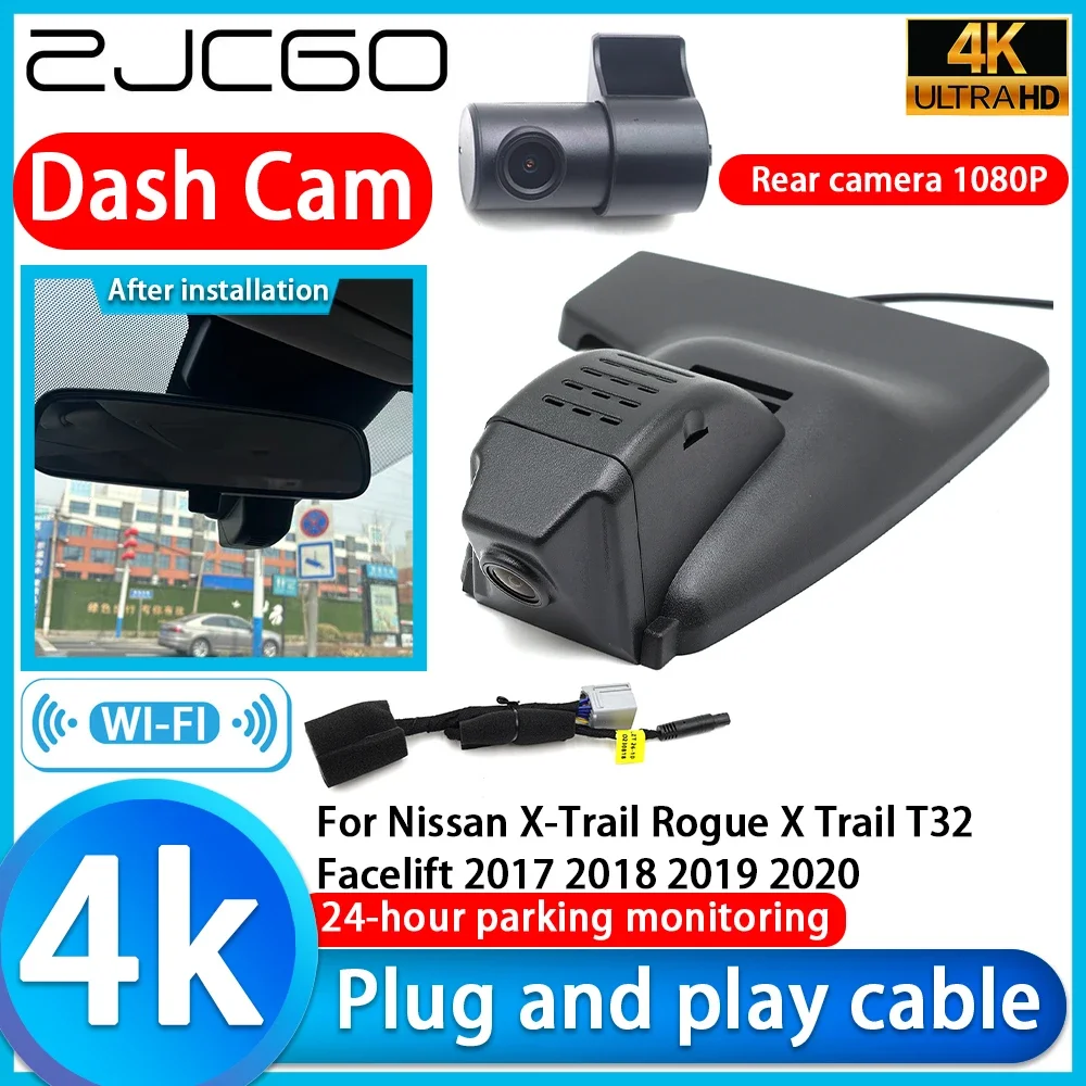 

Video Recorder 4K UHD Plug and Play Car DVR Dash Cam for Nissan X-Trail Rogue X Trail T32 Facelift 2017 2018 2019 2020