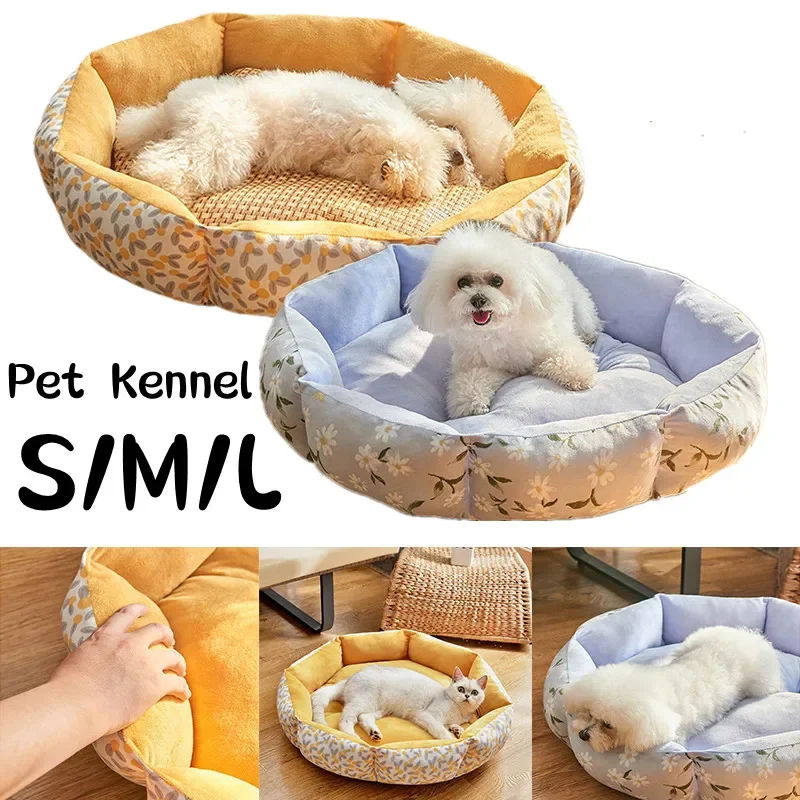 

Soft Pet Cat Dog Bed Big Dogs House Warm Sofa Cushion Pet Basket Blanket Accessories Kennel Products