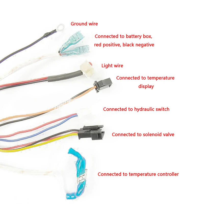 C 3-line Temperature Control of Domestic Gas Water Heater Fittings with three-wire Pulse Point Igniter Gas Water Heater Parts
