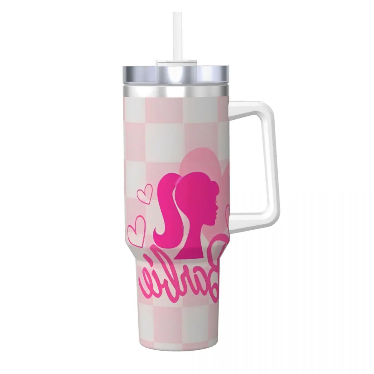 Barbie MINISO Stainless Steel Tumbler Travel Mugs Cup Large Thermal Cups Keep Heat Hot Drinks Milk Tea Water Bottle