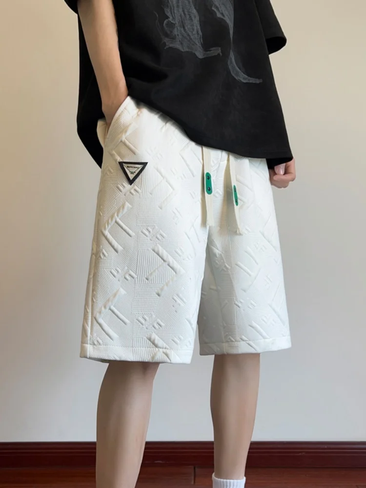 

Мужские летние тонкие спортивные повседневные свободные брюки прямого кроя длиной до колена, дышащие, удобные, модные шорты