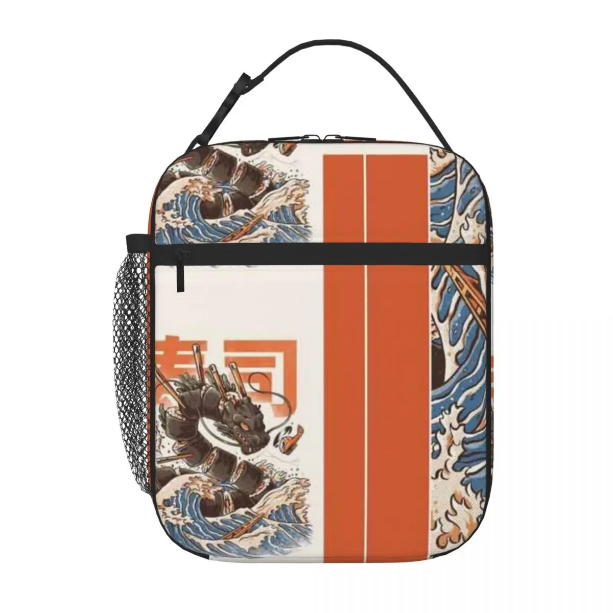 Bestselling Great Sushi Dragon Travel Style Durable Lunch Bag Car Travel Carry Lunch Bag