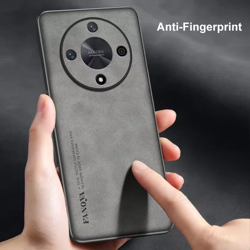 Huawei 社の名誉マジック 6 5 Lite 5 グラム X9a X9b 高級シープスキンレザーケース Magic5 Magic6 5lite 6lite 男性レトロバックカバー Funda