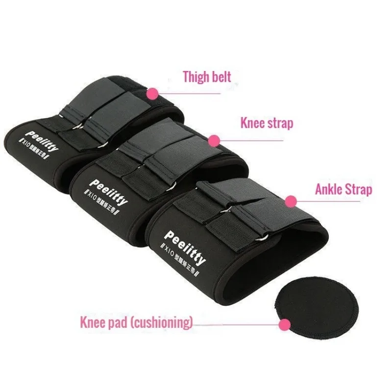 Adjustable 3Pcs Set Effective O/X Type Correction Band Belt Leg Knee Valgum Straightening Posture Corrector Beauty Leg Strap