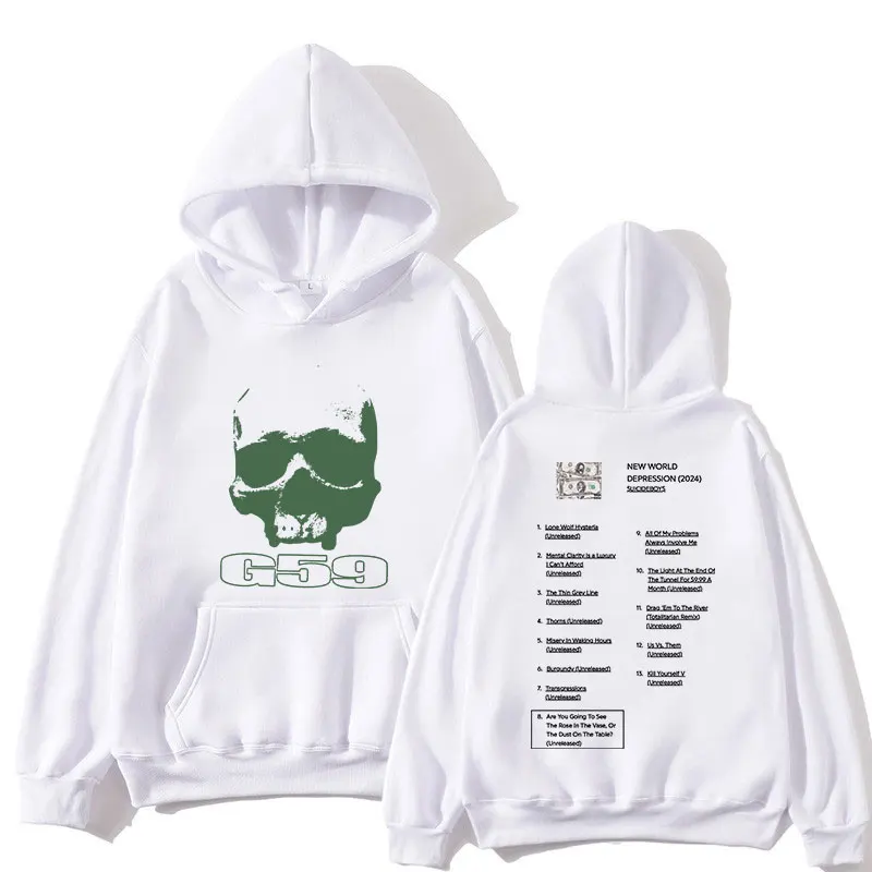 G59 Suicideboys New World Depression Album Hoodies Men Women Clothing Fashion Harajuku Oversized Sweatshirt Comfortable Pullover