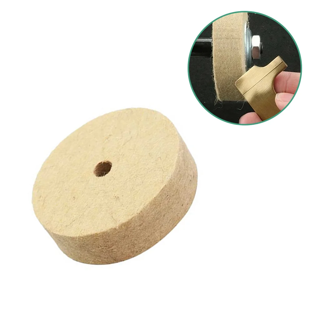 1pc 3Inch Drill Grinding Wheel Buffing Wheel Felt Wool Polishing Pad Abrasive Disc Grinder Tool Polishing Accessories