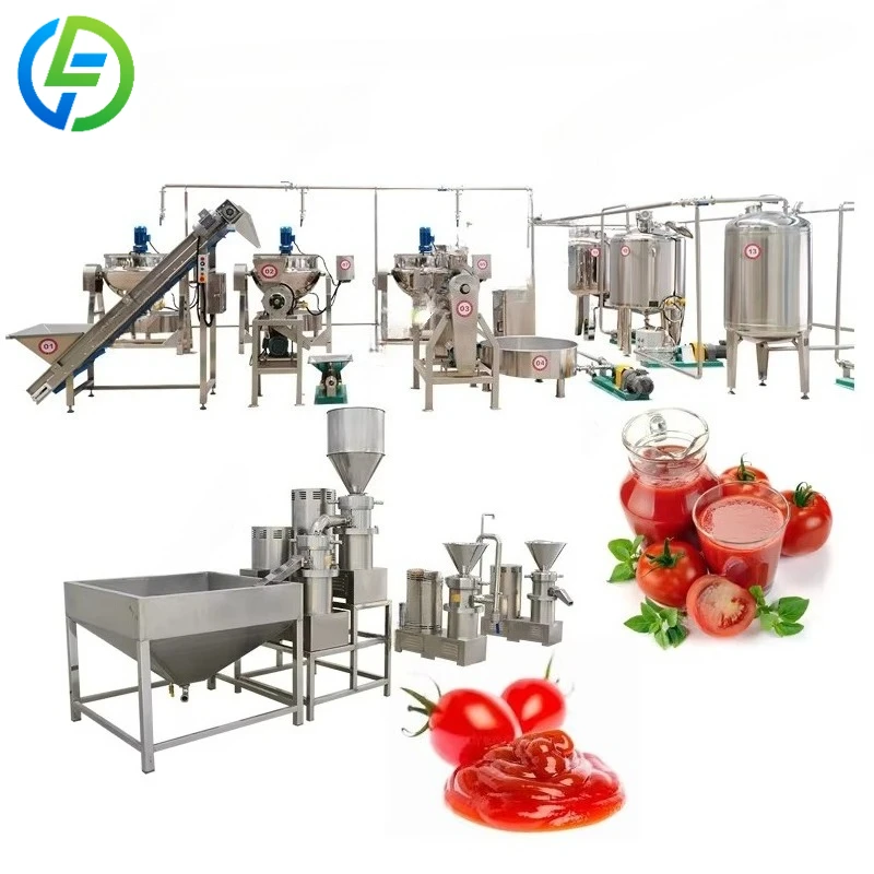 Customized Complete Automatic Tomato Paste Processing Line Industrial Tomato Sauce Ketchup Production Line For Food Beverage