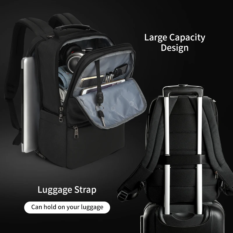 Lifetime Warranty Men Expandable Backpack 15.6-19inch Laptop Backpack For Men RFID Anti Theft Bag Travel Bag Schoolbag Cabin Bag