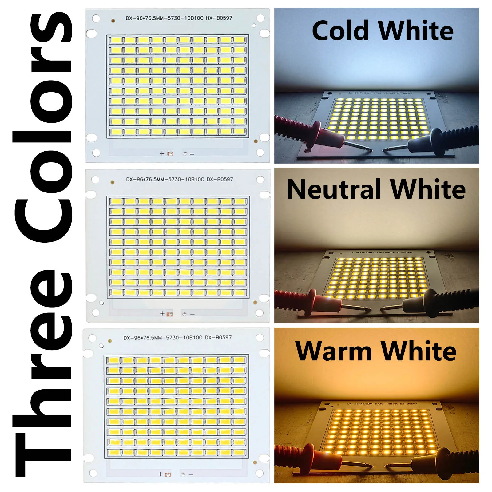 LED Lamp Chips 50W DC30-36V SMD Bulb 5730 Lamp Beads LED Light board For Outdoor FloodLight Cold White Neutral White Warm White