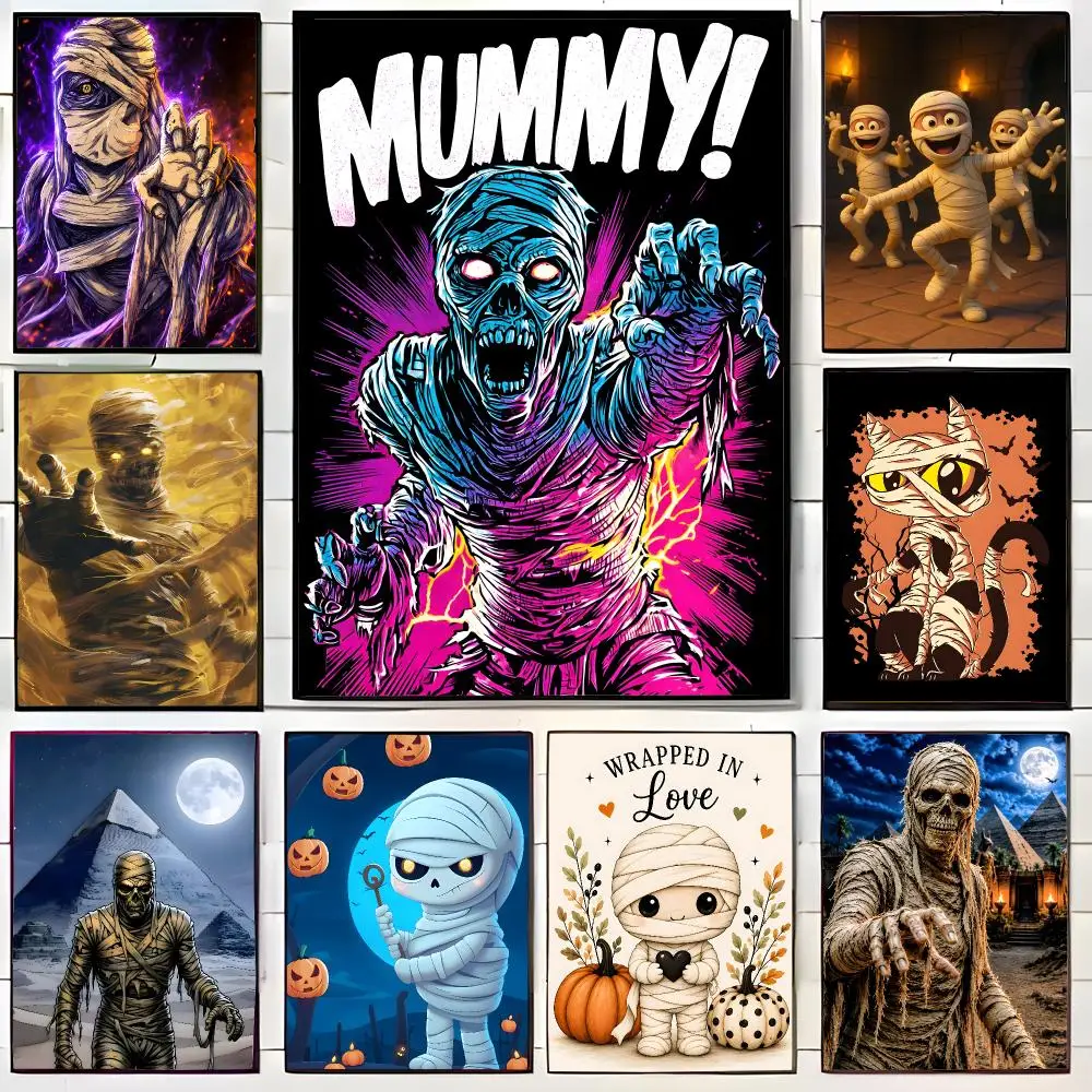 halloween mummy Poster Wall Art Print Decorative Mural Home Decor Gift Unframed