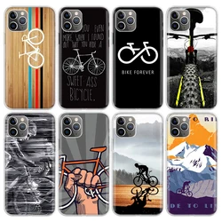 BIKE Cycling Art Phone Case For Apple iPhone 11 13 14 15 16 12 Pro Max SE X XR XS 7 8 Plus Pattern Soft TPU Back Cover 11 13 14