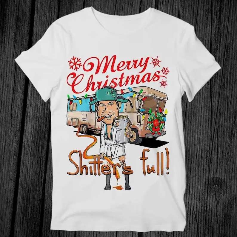 Merry Christmas Shitters Full Tee, Weird Xmas, Unisex