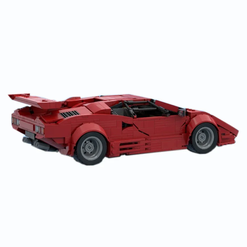 2021 ใหม่Countach LP5000 Aad LC5000 QV Hypercar Super RacingรถFit Highh MOC-57851 ชุดอาคารบล็อกของเล่นวันเกิดของขวัญ