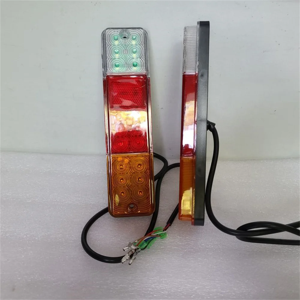 2Pcs DC12-80V LED Tail Rear Light Taillight Tail-lamp Stop Lamp Nichiyu Forklift 36410-07570 12V 24V 36V 48V V72V 80