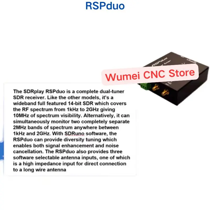 New RSPduo software-defined radio full-mode radio SDR receiver spectrum analyzer Other Specifications, Please Consult