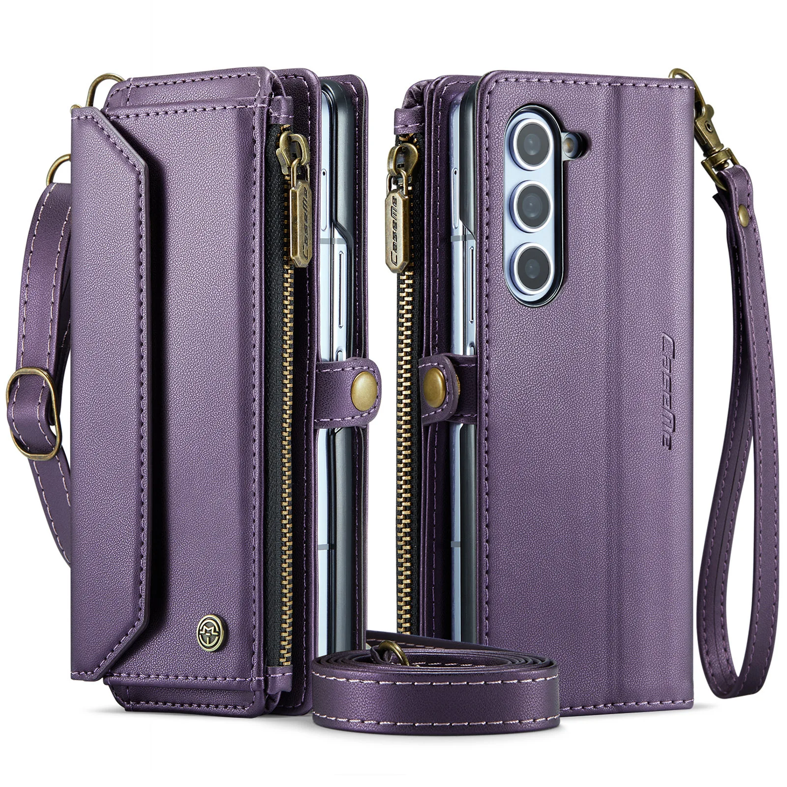 

Suitable for Samsung ZFold8 Ultra cardholder wallet artificial leather case for ZFold6/5/4/3 luxury protection cover Galaxy Z D7
