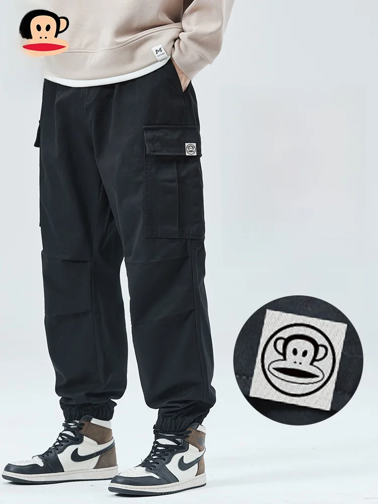 

PaulFrank Pure Cotton Work Trousers Men's Loose Casual Pants American Trendy Brand Spring Autumn New Sle Youth Active Sle