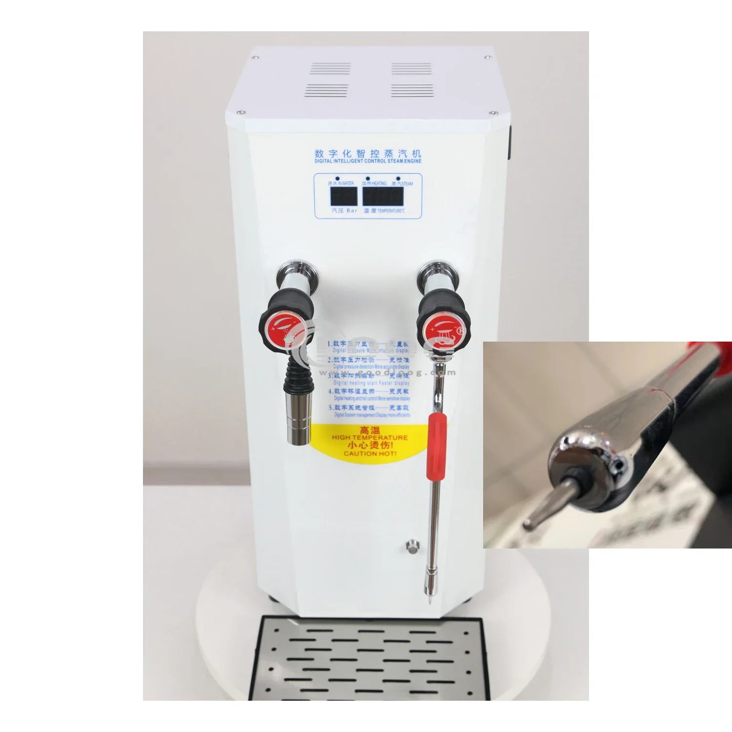 Popular Coffee Shop Use 10L Boiling Water Frothing Machine 110V 220V Steam Milk Heater Commercial Electric Milk Frother