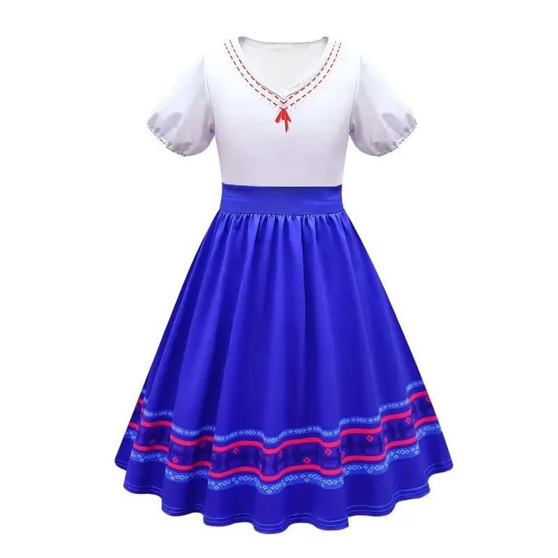 2022 novo verão meninas encanto luisa mirasel irmã cosplay vestido elegante feriado crianças festa de aniversário cosplay traje roupas