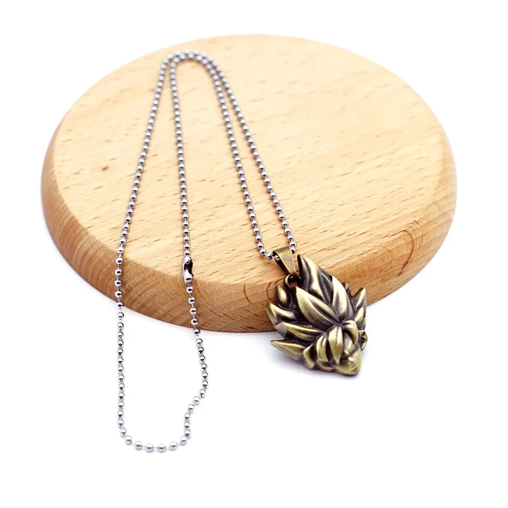 Anime Dragon Ball Z Son Goku Keychain Necklace Figure Cosplay Toys Gift Metal Pendant