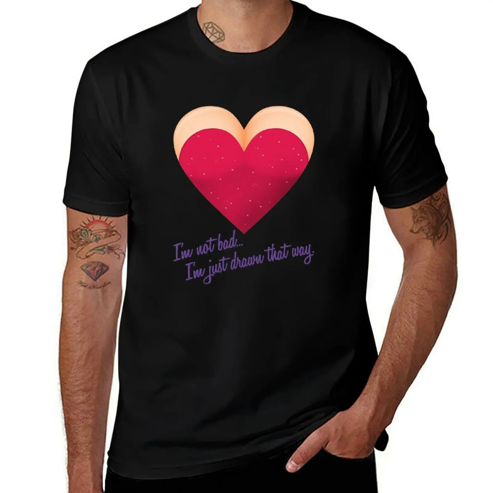 

Jessica Rabbit Heart T-Shirt t shirts for man slim fit men t shirt cotton 100% cotton tshirt 100% T-shirt