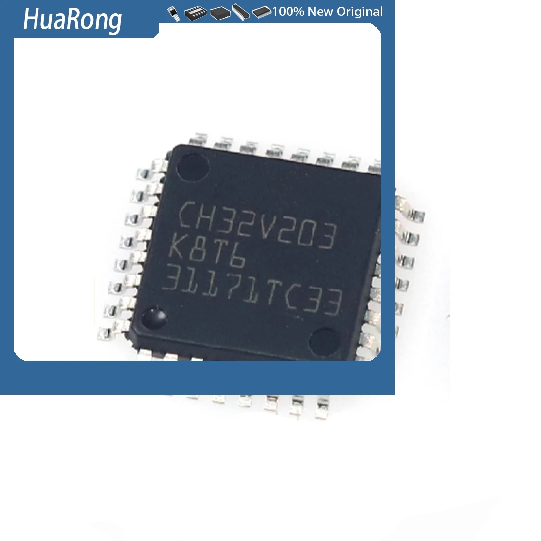 

5 шт./лот CH32V203K8T6 CH32V203 QFP32