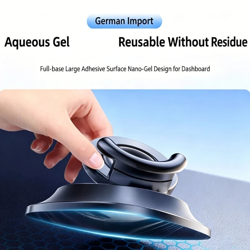 96BA Armaturenbrett-Handyständer für Smartphone, flexibler Arm, drehbarer Handyhalter – Detail 1