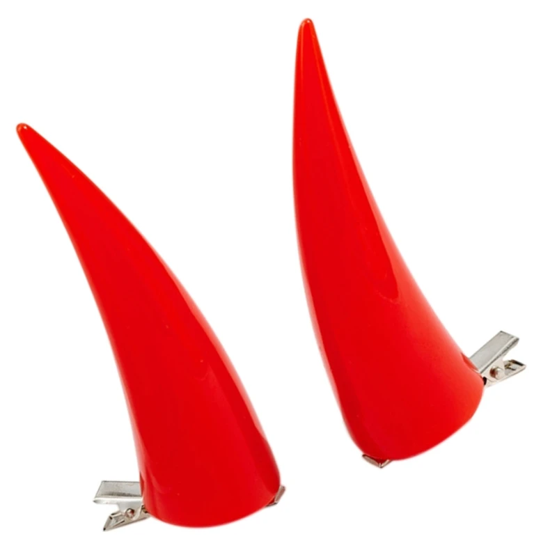 Cosplay spinka do włosów róg spinka do włosów Anime elegancki trend z lat 2000 Power Bunches nakrycia głowy Punk Halloween Cosplay