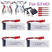 Original Battery For KF603 RC Glider Plane Battery With JST Plug 3.7V 800mAh KF603 RC Plane Spare Parts 902540
