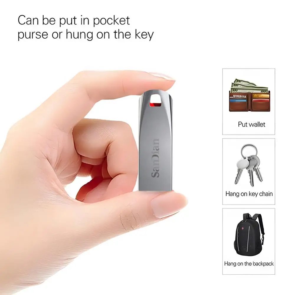 Upgraded 2TB Pen Drive Metal USB 3.0 High Speed External Memory USB Mini Flash Drives 1TB 256GB 512GB64GB USB Flash Disk Adapter