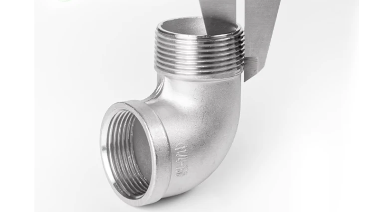 304 Edelstahl Gewindebogen mit Außengewinde und Innengewinde, 45-Grad-Bogenverbinder, 90-Grad-Rohrverbinder 1/4“ 3/8“ 1/2“ 1“ – Detail 16