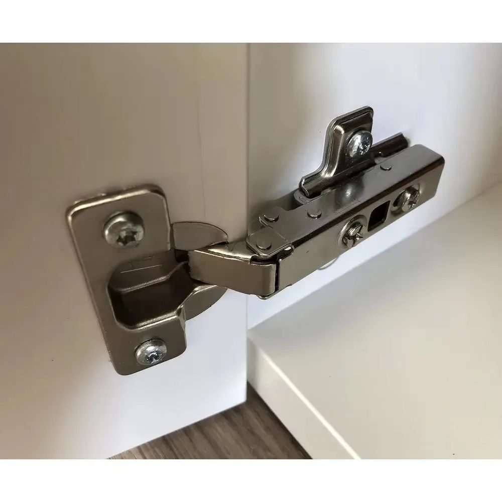 Straight Arm Full Coverage Hinge Door Wardrobe Cushion Hinge Automatic Adjustment Off Silent Buffer Damper Hardware Furniture