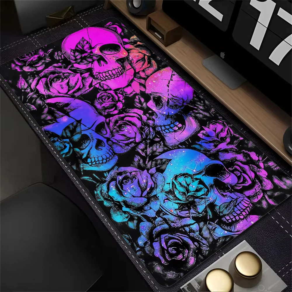 

Big Mouse Pad Gaming Accessories Xxl Extended Mats Offices Rug Esports Anime Gamer Mause Mousepad Color-changing Skull Mouspad