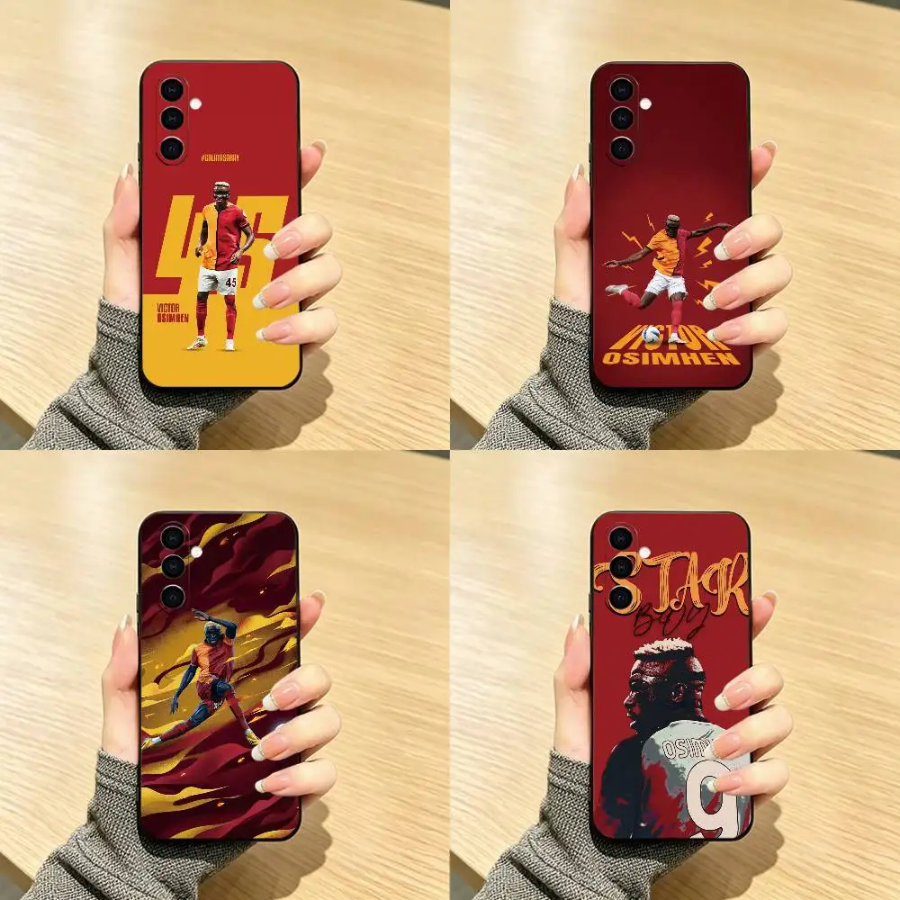 F-Football V-Victor O-Osimhen  Phone Case For Samsung Galaxy A73,A72,A71,A70,A53,A52,A51,Others Soft Black Cover