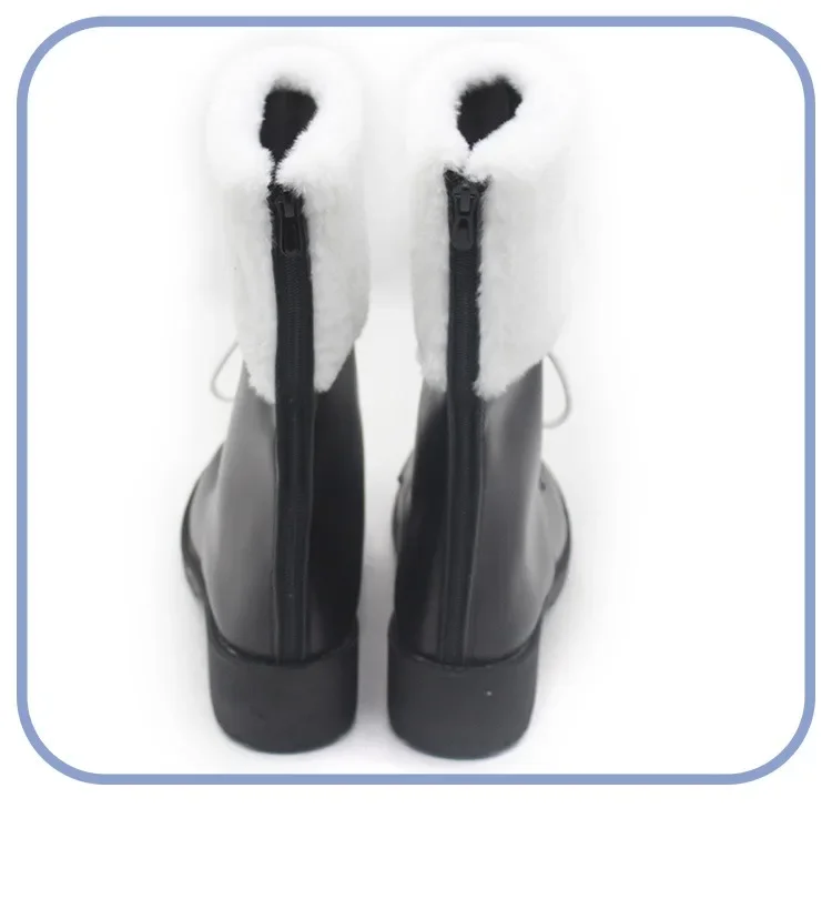 Vtuber okami Mio Scarpe Cosplay Scarpe in pelle PU Puntelli Cosplay Stivali di Carnevale di Halloween Realizzati su misura